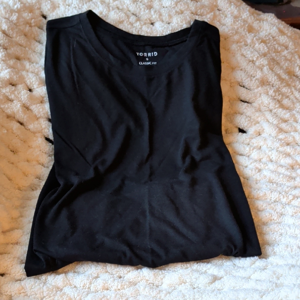 Torrid Black Short Sleeve Tee